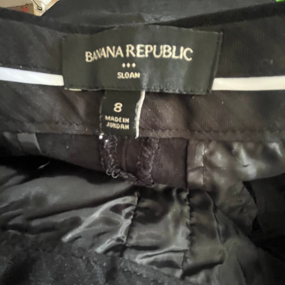 Banana Republic Sloan Pants Womens 8 Black - Picture 4 of 12